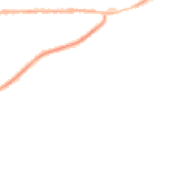 Night-time road noise heatmap for NG4 1AY