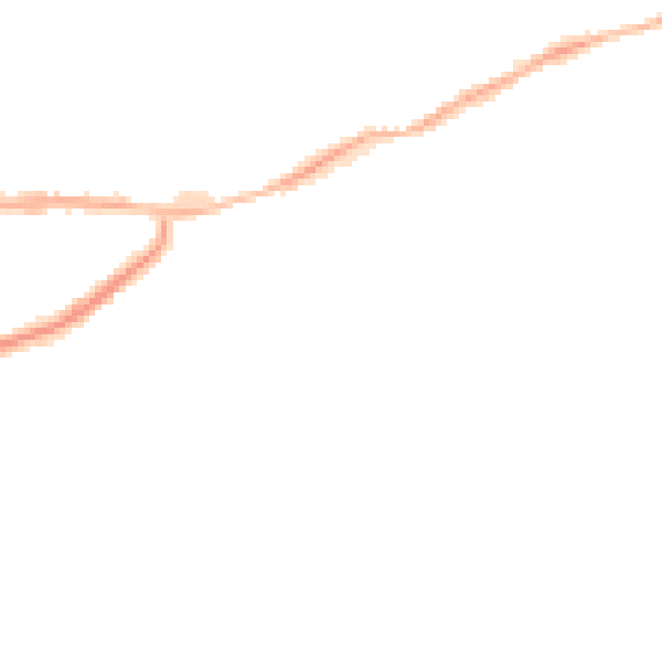Night-time road noise heatmap for NG4 1BA