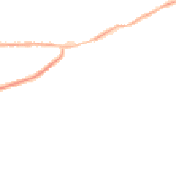 Night-time road noise heatmap for NG4 1DP