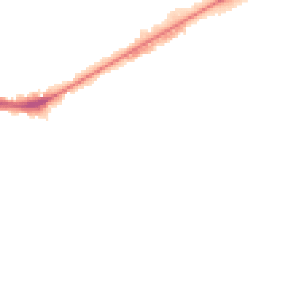 Night-time road noise heatmap for NG4 2DB