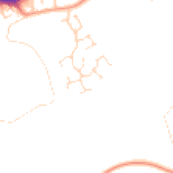 Daytime road noise heatmap for NG4 2EY