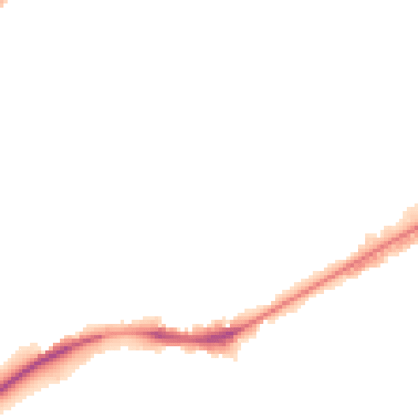 Night-time road noise heatmap for NG4 2GT