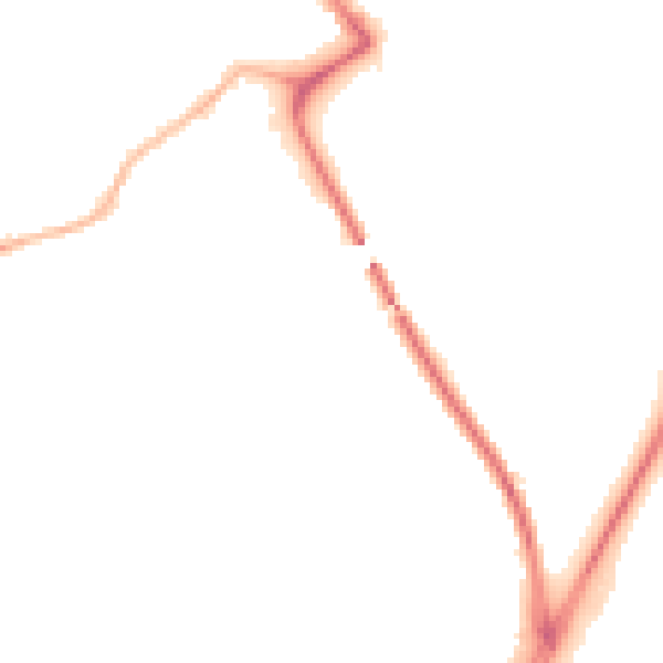 Night-time road noise heatmap for NG4 2NE
