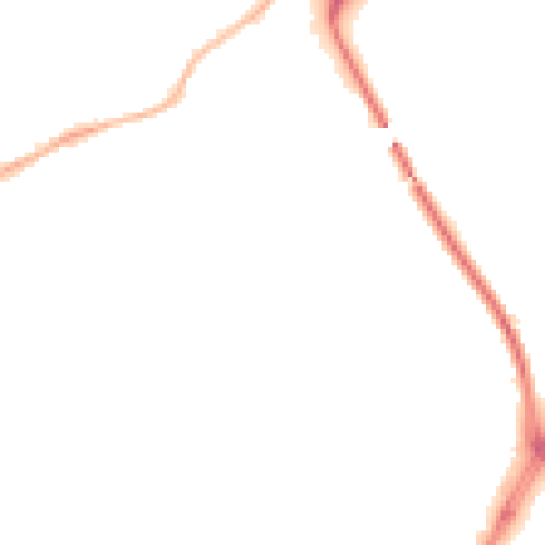 Night-time road noise heatmap for NG4 2PT