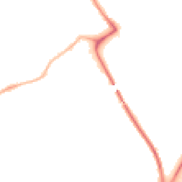 Night-time road noise heatmap for NG4 2QA