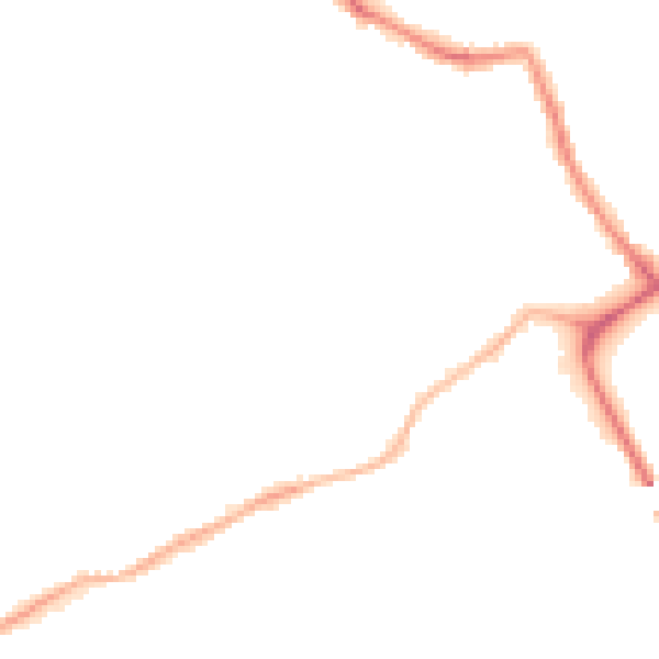 Night-time road noise heatmap for NG4 3FT