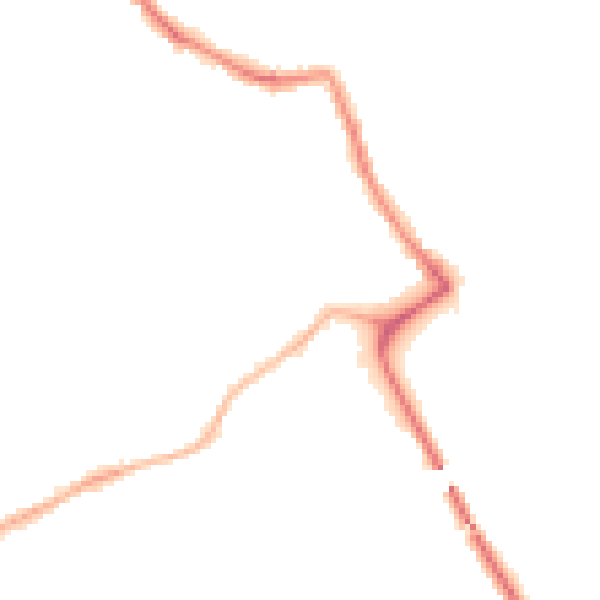 Night-time road noise heatmap for NG4 3GT