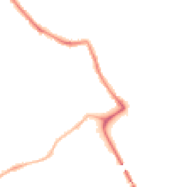 Night-time road noise heatmap for NG4 3GW