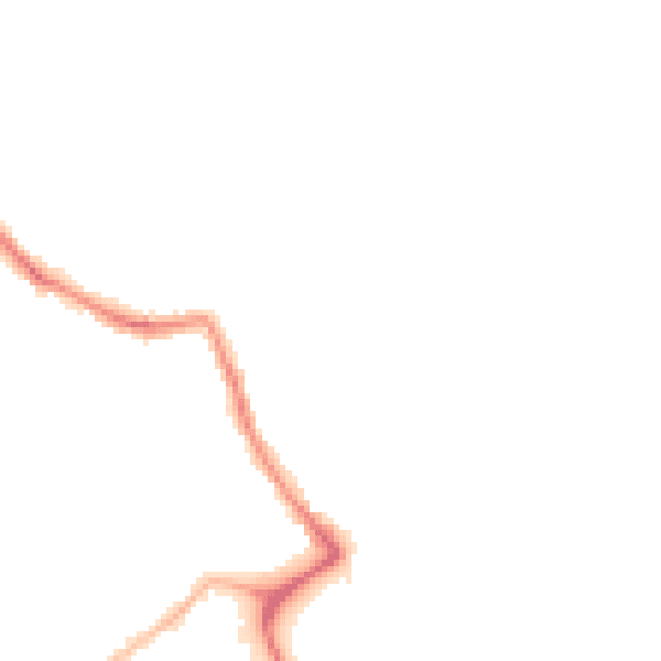 Night-time road noise heatmap for NG4 4AX
