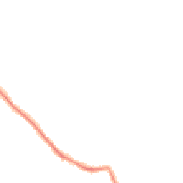 Night-time road noise heatmap for NG4 4DD