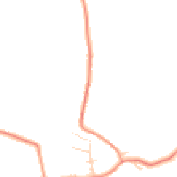 Daytime road noise heatmap for NG4 4QE