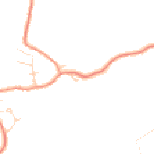Daytime road noise heatmap for NG4 4QJ