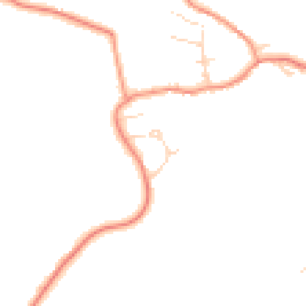 Daytime road noise heatmap for NG4 4QQ
