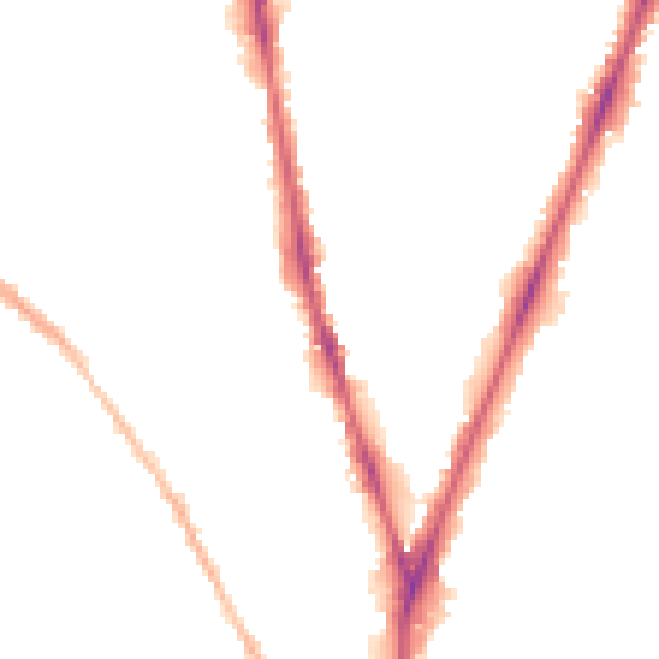 Night-time road noise heatmap for NG5 1AD