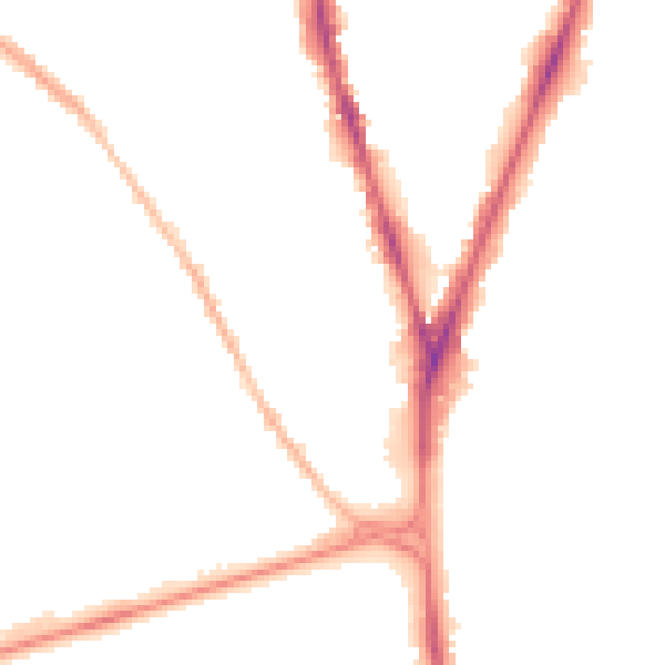 Night-time road noise heatmap for NG5 1AQ