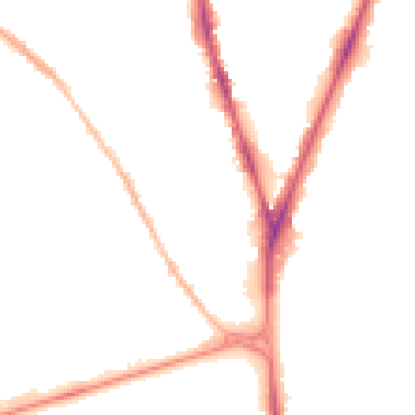 Night-time road noise heatmap for NG5 1AR