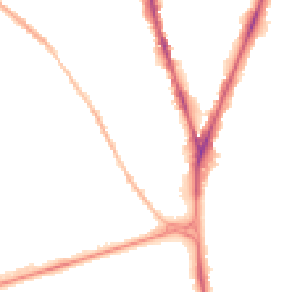 Night-time road noise heatmap for NG5 1AT