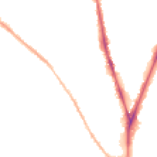 Night-time road noise heatmap for NG5 1BH