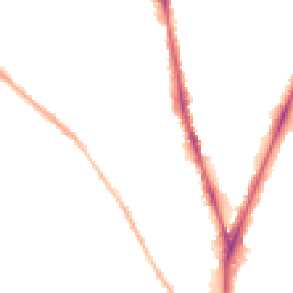 Night-time road noise heatmap for NG5 1BT
