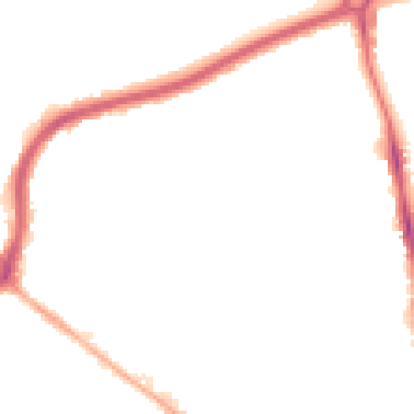 Night-time road noise heatmap for NG5 1DN