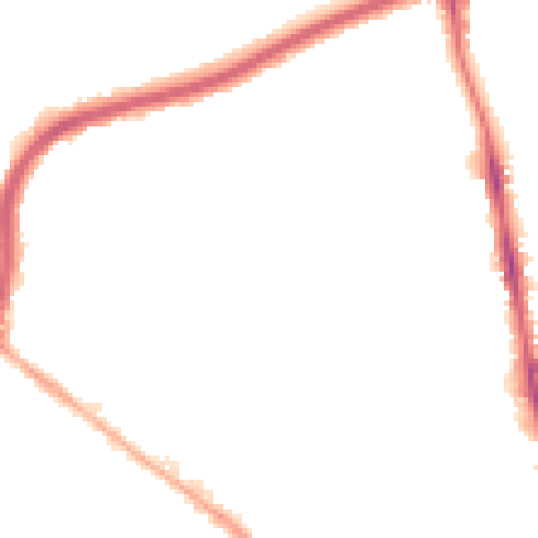 Night-time road noise heatmap for NG5 1DT