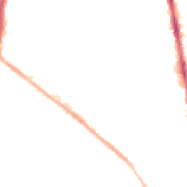 Night-time road noise heatmap for NG5 1EA