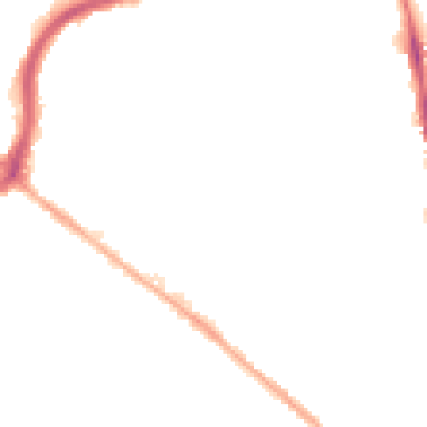 Night-time road noise heatmap for NG5 1ED