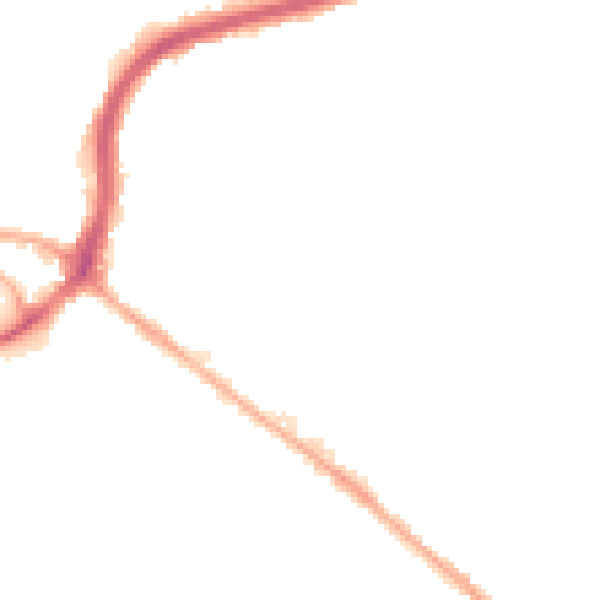Night-time road noise heatmap for NG5 1EJ