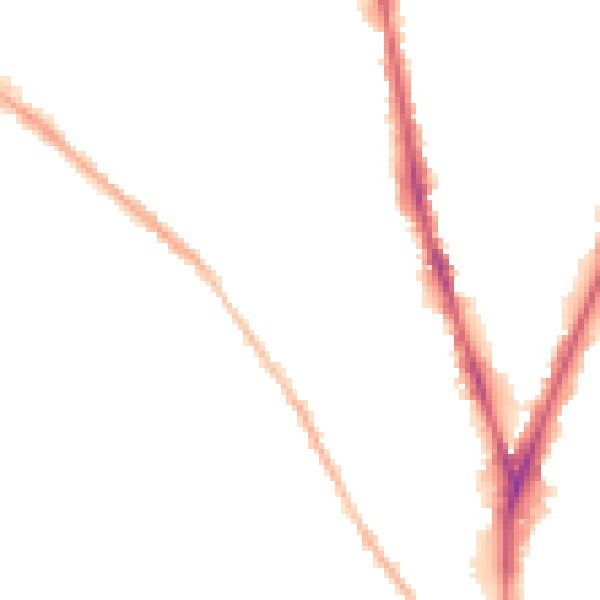 Night-time road noise heatmap for NG5 1EW