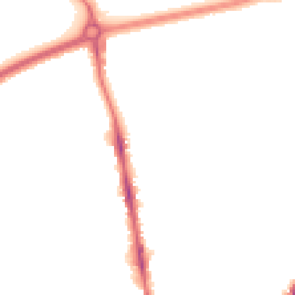 Night-time road noise heatmap for NG5 1FT