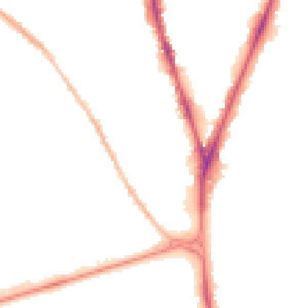 Night-time road noise heatmap for NG5 1RT