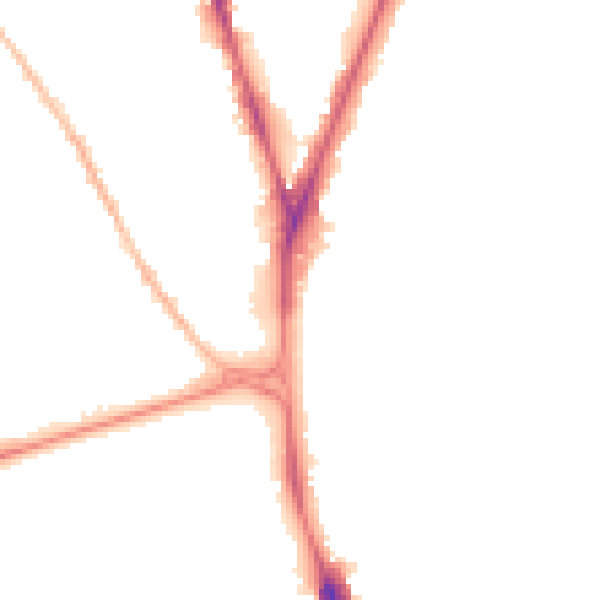 Night-time road noise heatmap for NG5 2BS