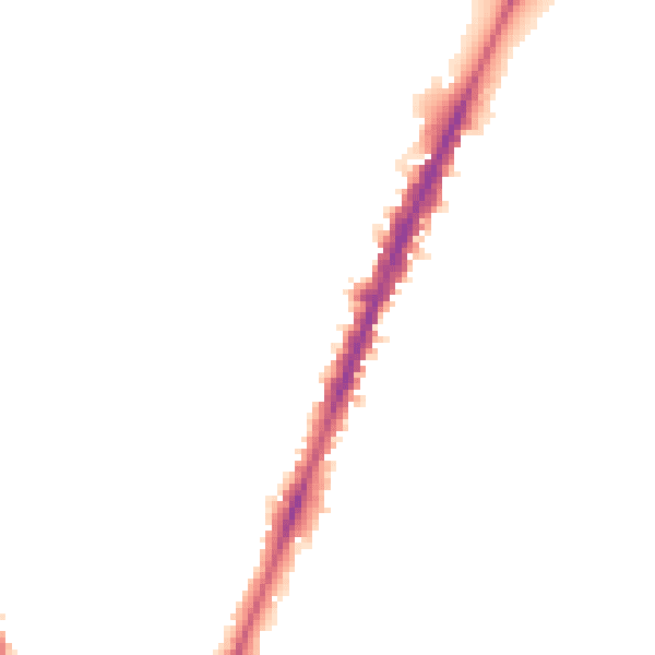 Night-time road noise heatmap for NG5 2JR