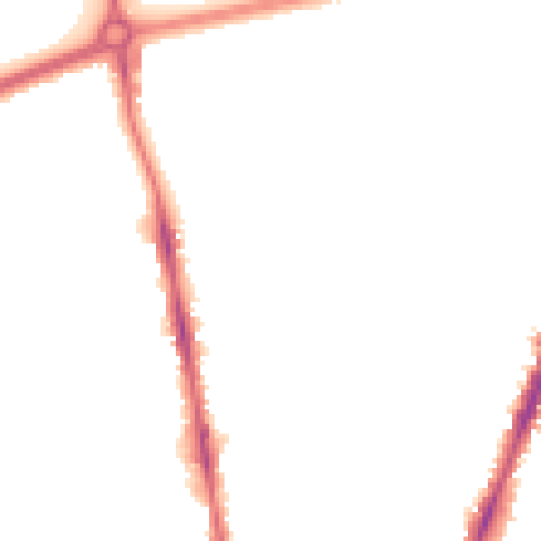 Night-time road noise heatmap for NG5 2NJ
