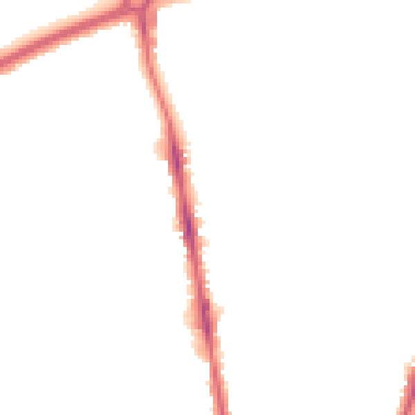 Night-time road noise heatmap for NG5 2NU