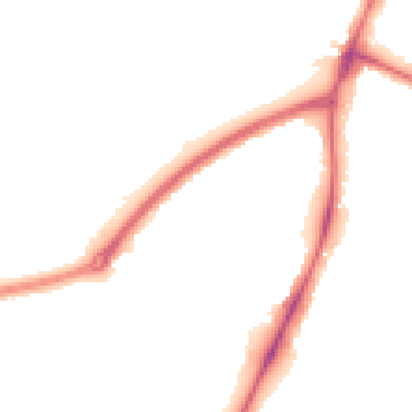 Night-time road noise heatmap for NG5 3EU