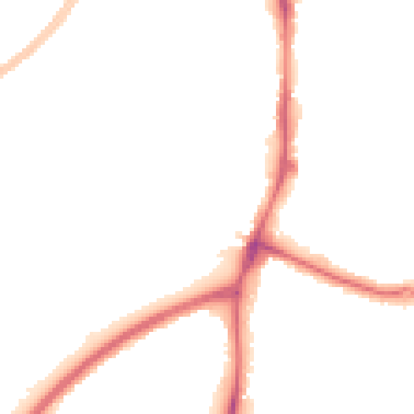 Night-time road noise heatmap for NG5 3GL