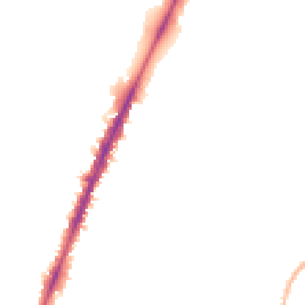 Night-time road noise heatmap for NG5 4AP