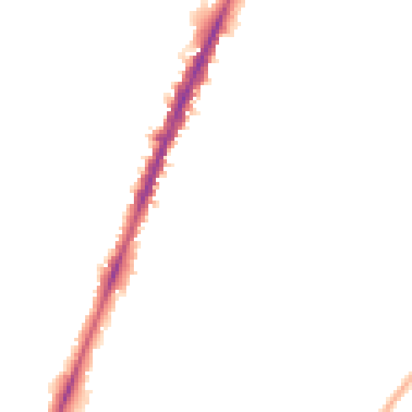 Night-time road noise heatmap for NG5 4BS