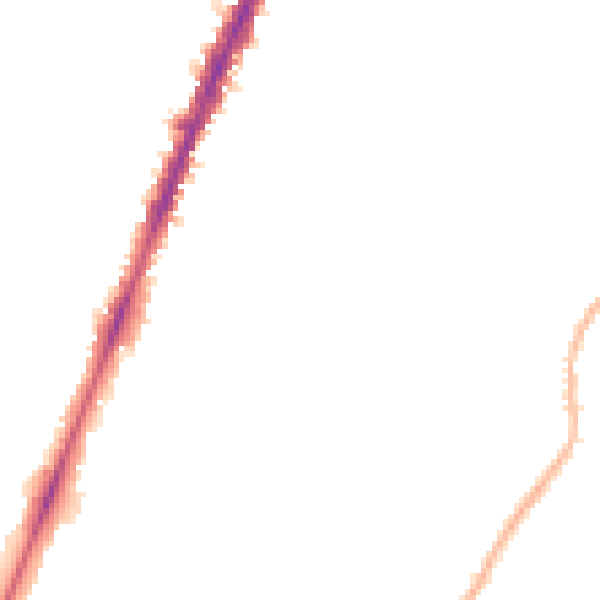 Night-time road noise heatmap for NG5 4DB