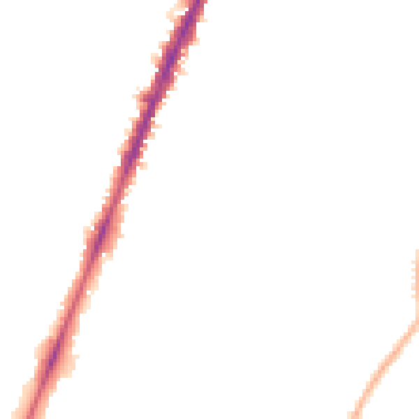 Night-time road noise heatmap for NG5 4DD