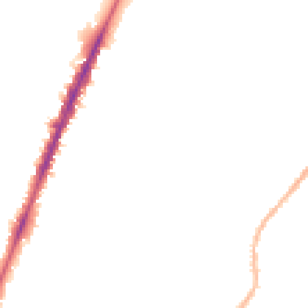 Night-time road noise heatmap for NG5 4DQ