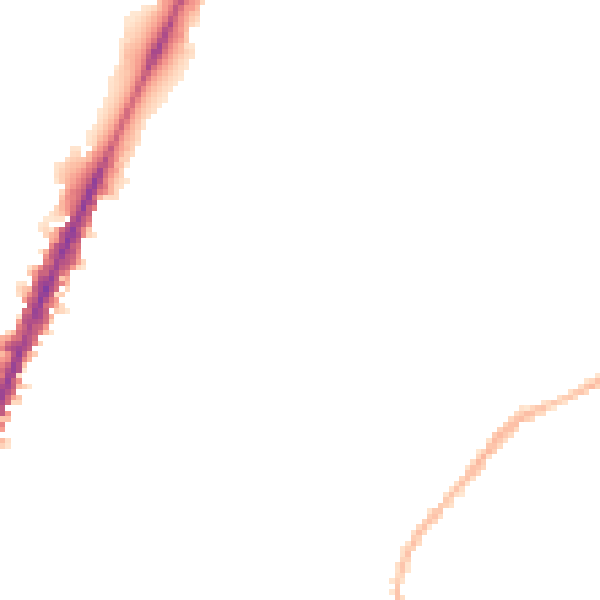 Night-time road noise heatmap for NG5 4DT