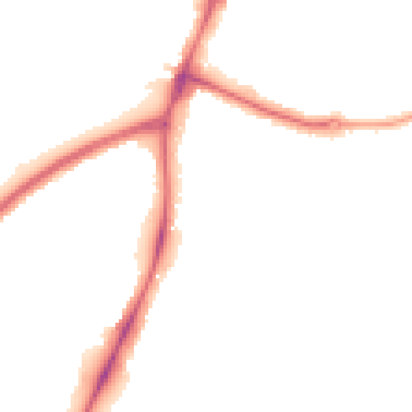 Night-time road noise heatmap for NG5 4EY