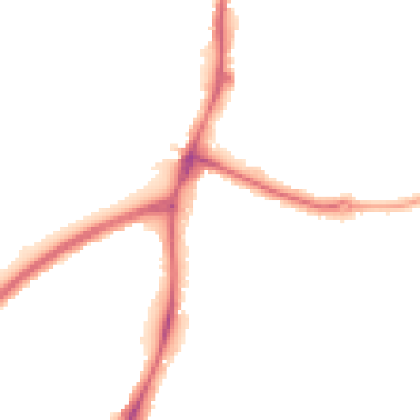 Night-time road noise heatmap for NG5 4FL
