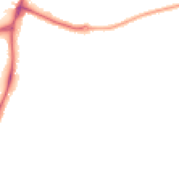 Night-time road noise heatmap for NG5 4FZ
