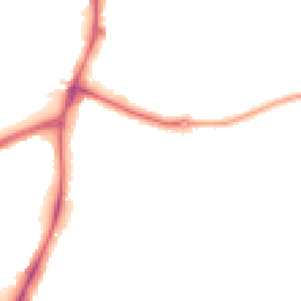 Night-time road noise heatmap for NG5 4GE