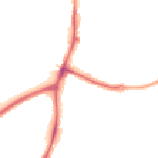 Night-time road noise heatmap for NG5 4HP