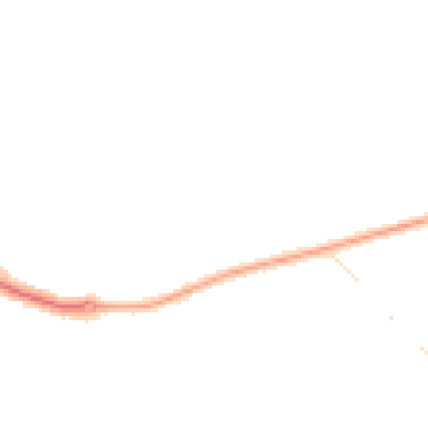 Night-time road noise heatmap for NG5 4JE
