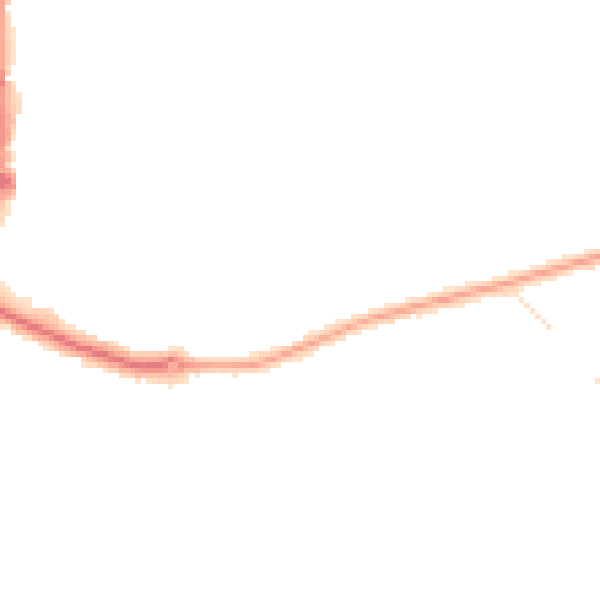 Night-time road noise heatmap for NG5 4JL